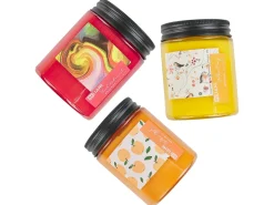 Set di 3 Candele Profumate FRUITY BLOOM Cera di Soia Note fruttate