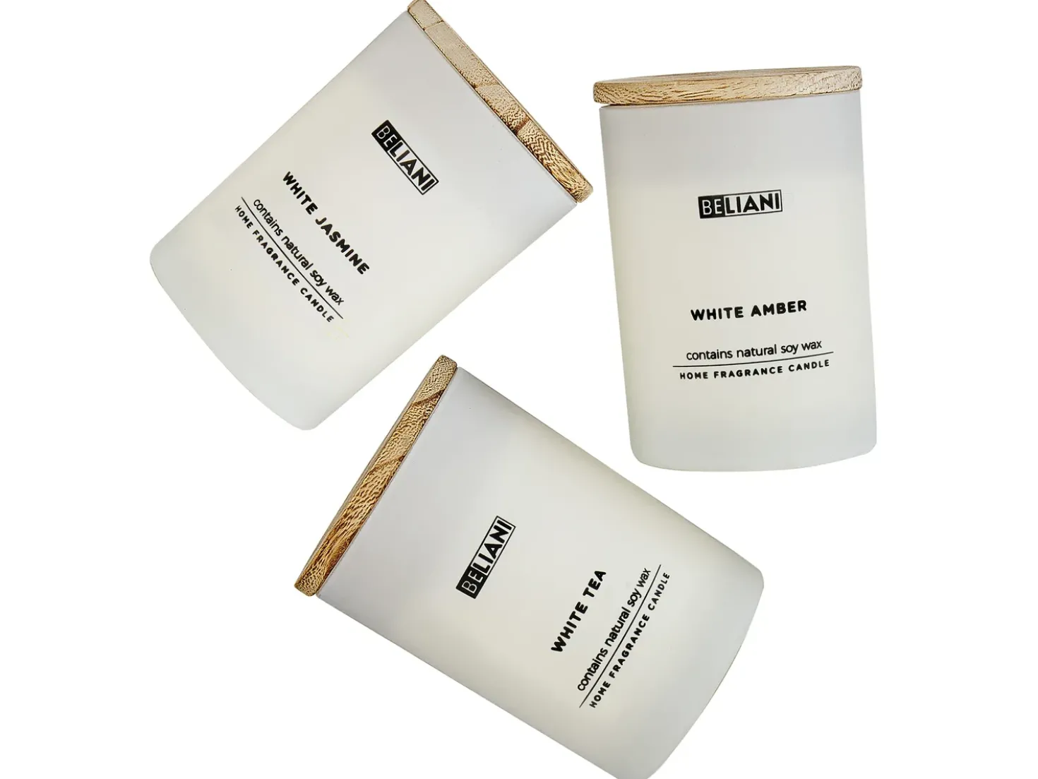 Set di 3 Candele Profumate SIMPLICITY Cera di Soia Note fresche Note floreali