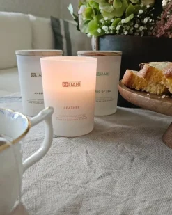 Set di 3 Candele Profumate SIMPLICITY Cera di Soia Note fruttate Note fresche