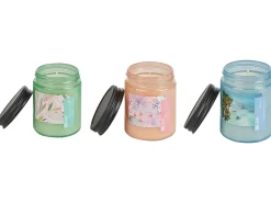 Set di 3 Candele Profumate FRUITY BLOOM Cera di Soia Note fresche Note floreali