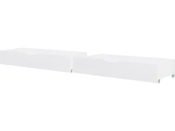Set di 2 cassetti contenitori per letto Legno di pino CRONAT Bianco