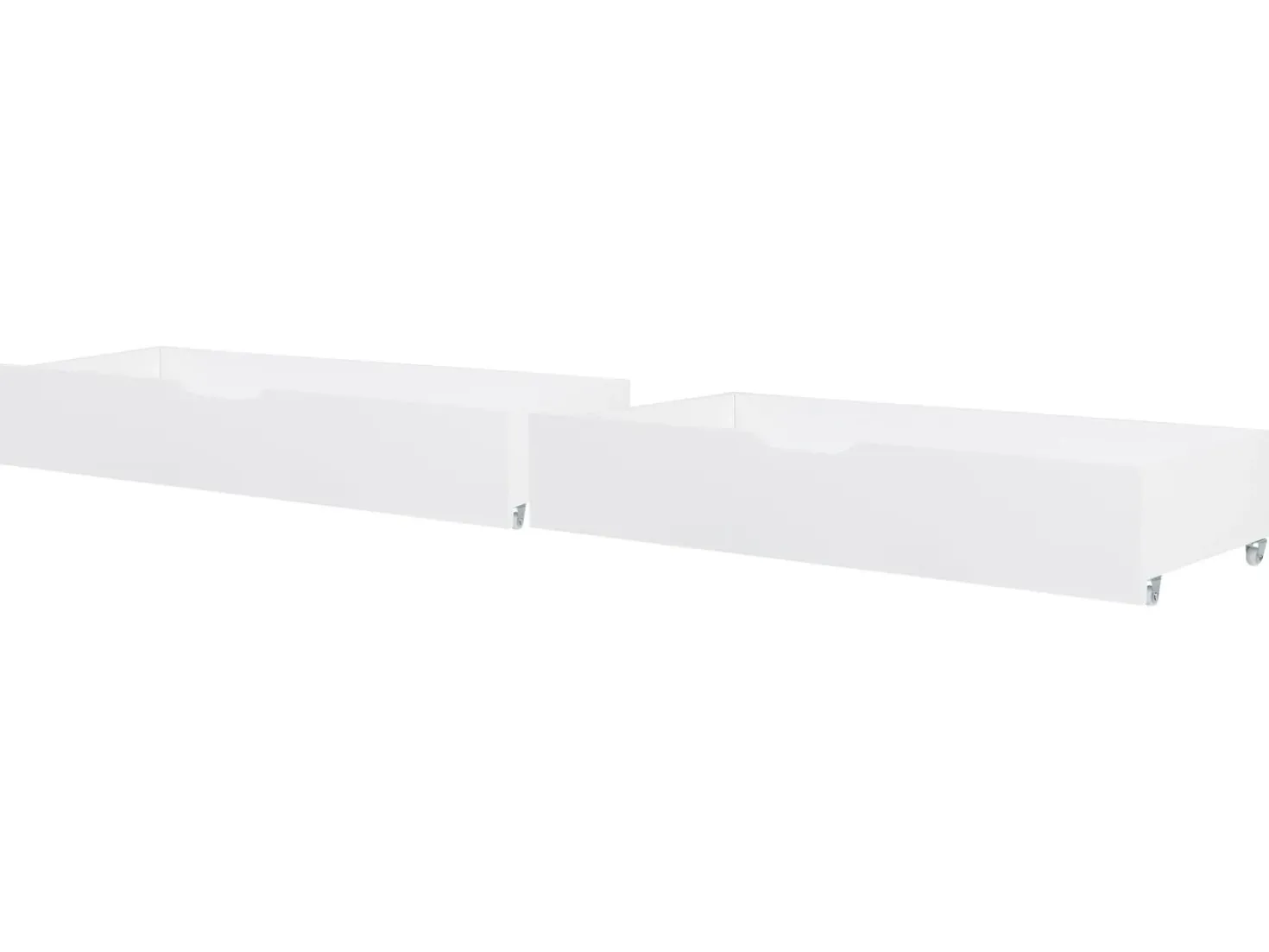 Set di 2 cassetti contenitori per letto Legno di pino CRONAT Bianco