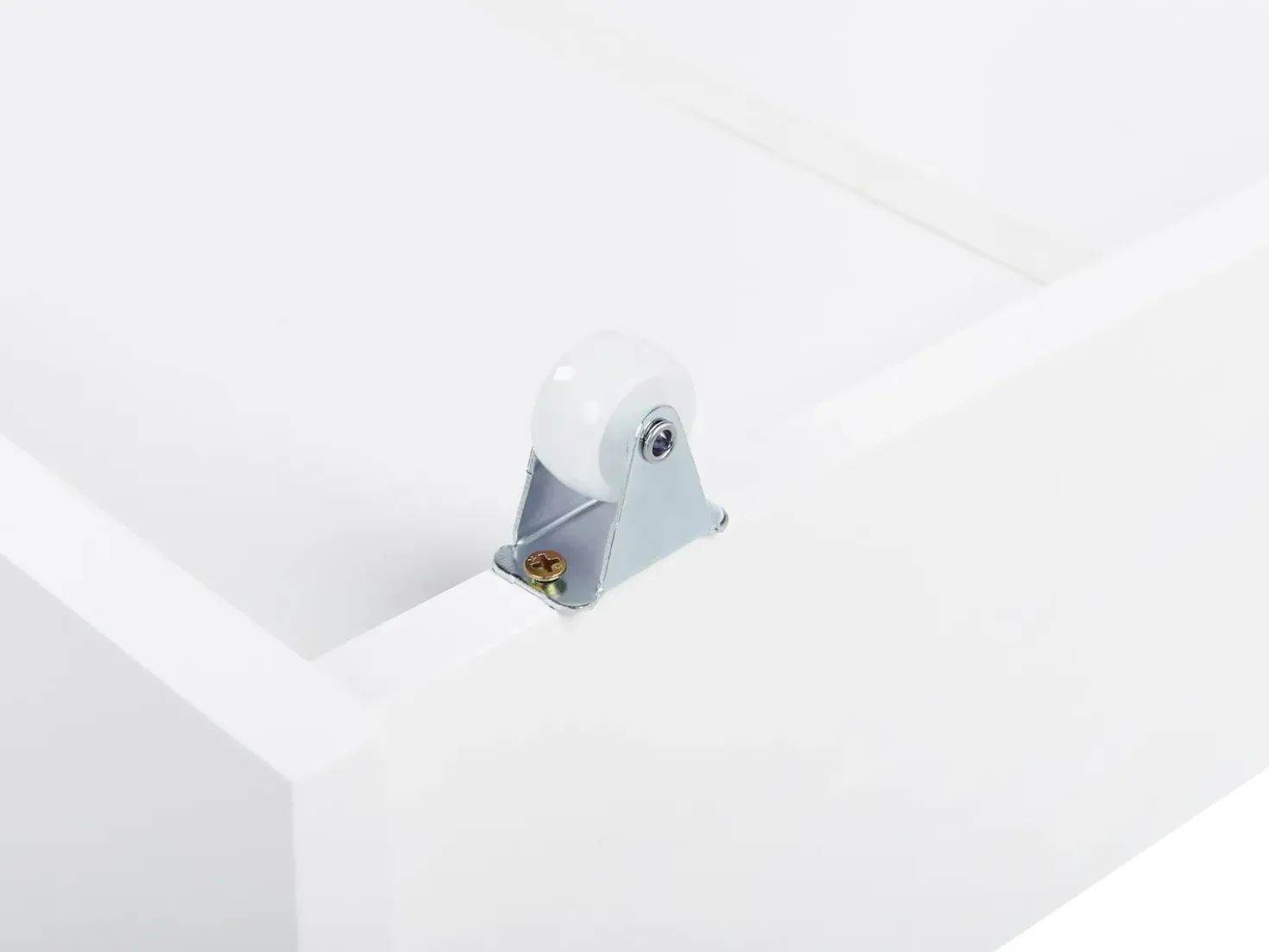 Set di 2 cassetti contenitori per letto Legno di pino CRONAT Bianco