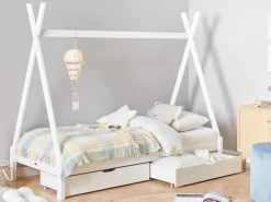 Set di 2 cassetti contenitori per letto Legno di pino CRONAT Bianco