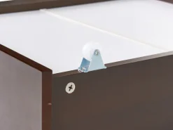 Set di 2 cassetti contenitori per letto Legno di pino RUMILLY Marrone scuro