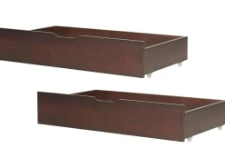 Set di 2 cassetti contenitori per letto Legno di pino RUMILLY Marrone scuro