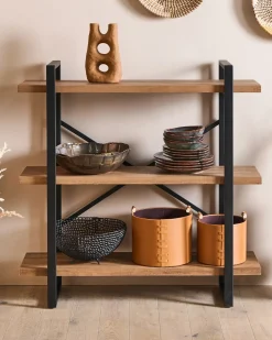 Set di 3 cestini ARAM Pelle sintetica Marrone