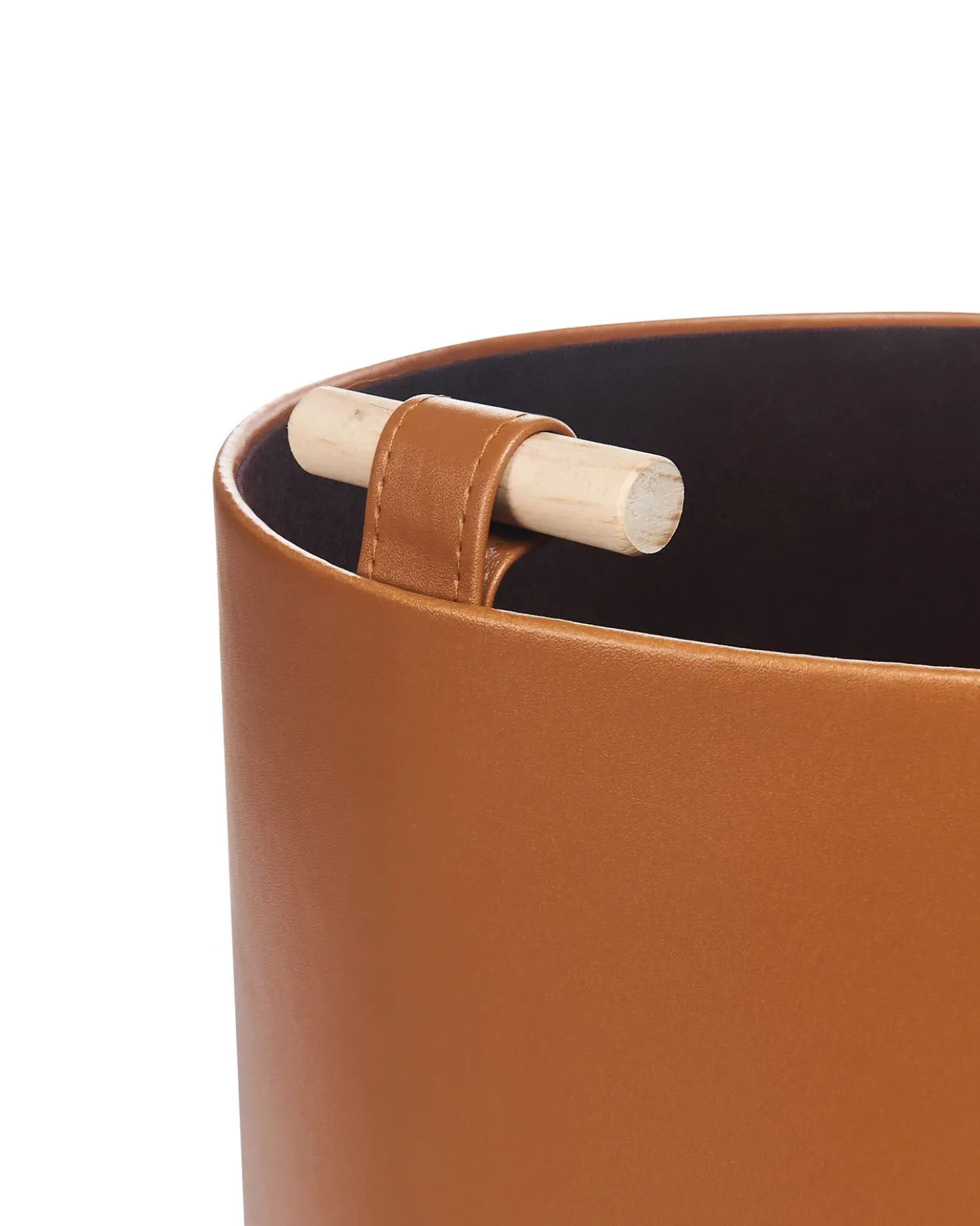 Set di 3 cestini ARAM Pelle sintetica Marrone