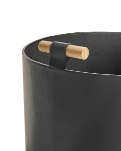 Set di 3 cestini ARAM Pelle sintetica Nero