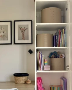 Set di 3 cestini ARAM Pelle sintetica Beige