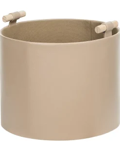 Set di 3 cestini ARAM Pelle sintetica Beige