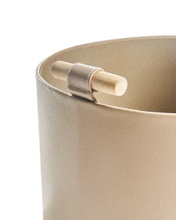 Set di 3 cestini ARAM Pelle sintetica Beige