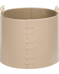 Set di 3 cestini ARAM Pelle sintetica Beige