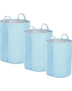 Set di 3 cestini ARCHA Cotone Azzurro