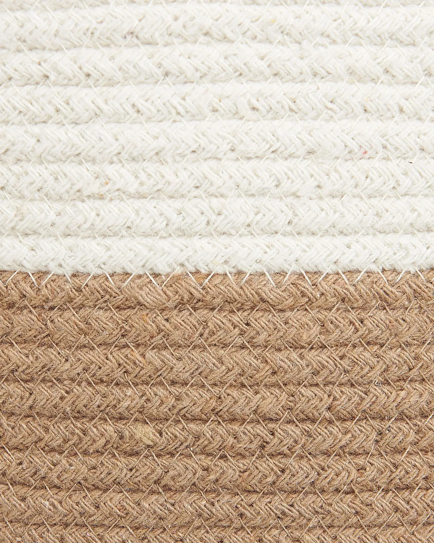 Set di 2 cestini ARDESEN Cotone Naturale