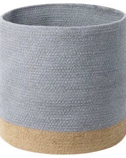 Set di 3 cestini BASIMA Cotone Grigio