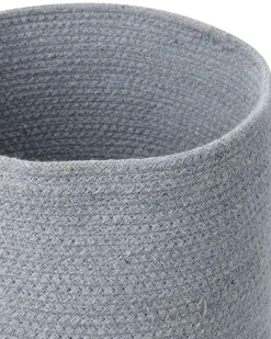 Set di 3 cestini BASIMA Cotone Grigio