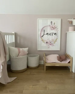 Set di 3 cestini BASIMA Cotone Bianco