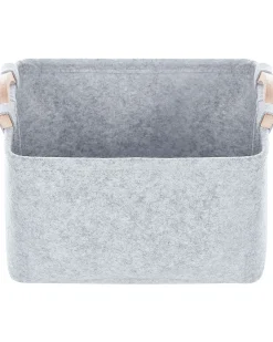 Set di 3 cestini BAYSAI Feltro Grigio chiaro