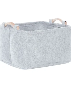 Set di 3 cestini BAYSAI Feltro Grigio chiaro