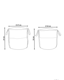 Set di 2 cestini BELLPAT Iuta Naturale