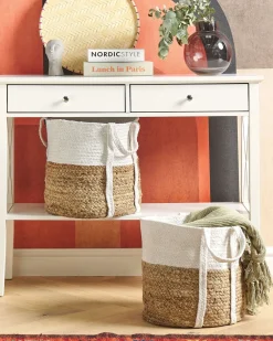 Set di 2 cestini BELLPAT Iuta Naturale