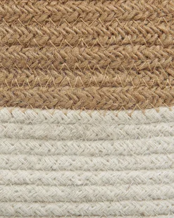 Set di 2 cestini BULANIK Iuta Bianco