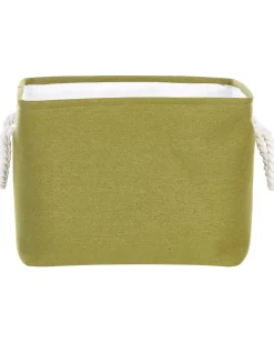 Set di 3 cestini DARQAB Cotone Verde oliva
