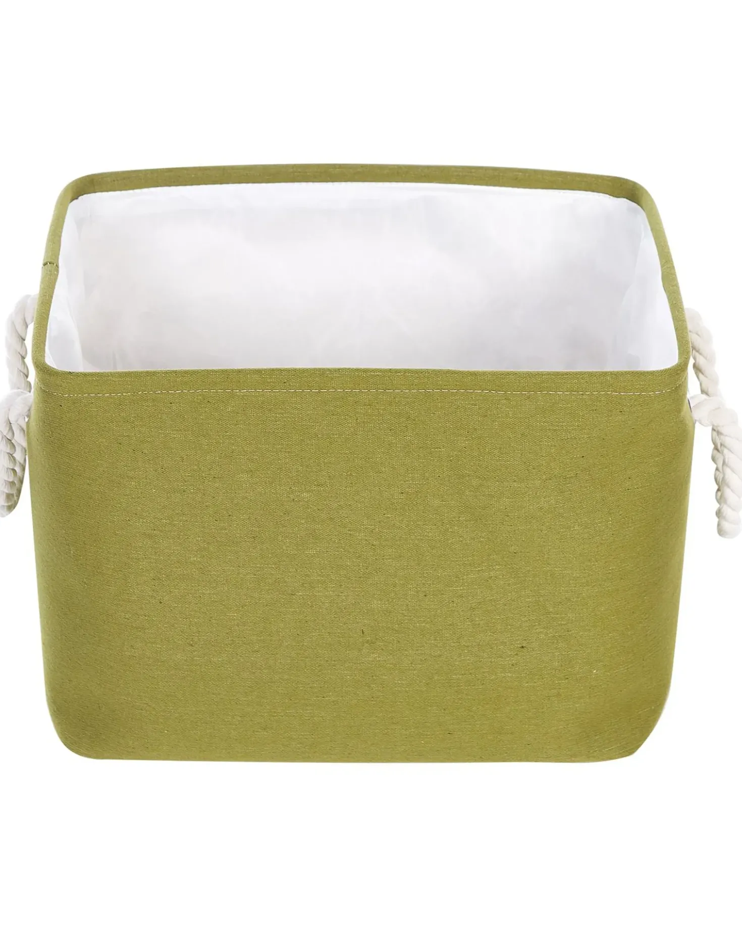 Set di 3 cestini DARQAB Cotone Verde oliva