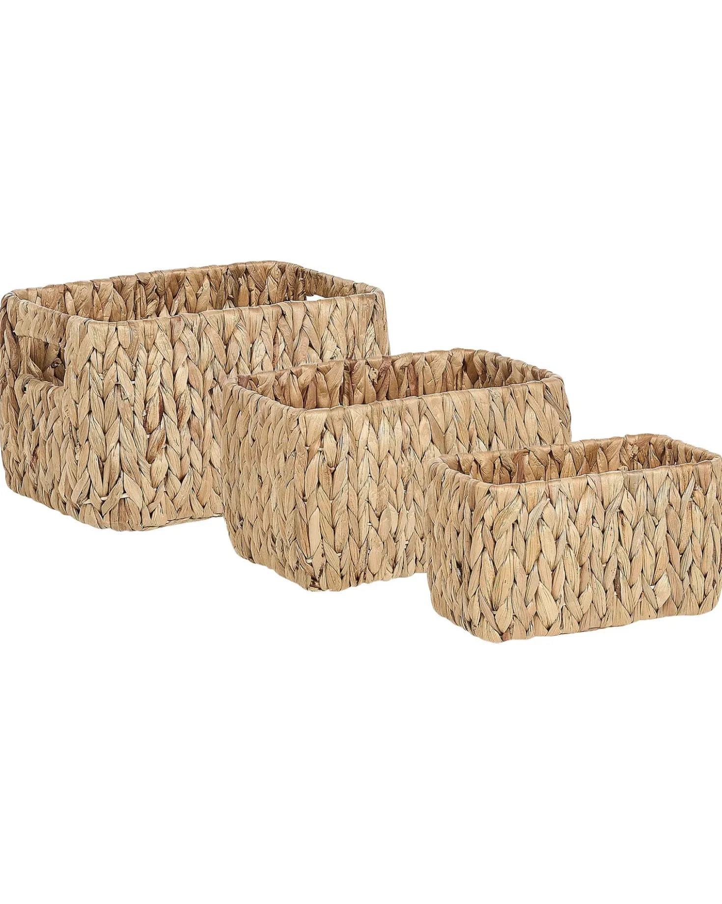 Set di 3 cestini HANOI Vimini Naturale