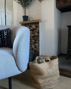 Set di 2 cestini KAELLA Iuta Beige sabbia