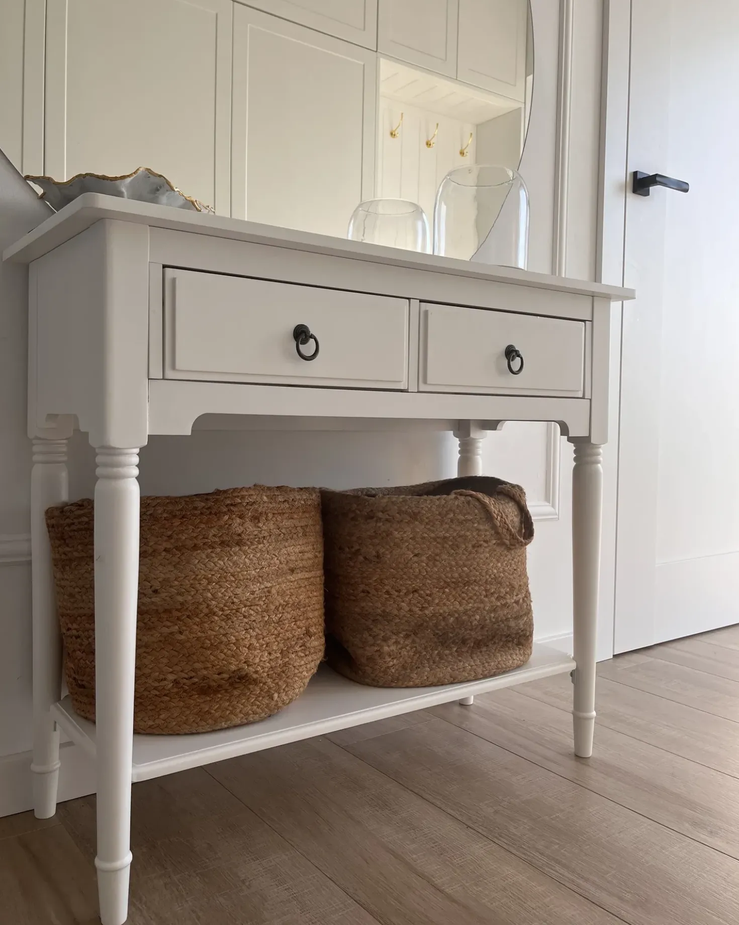 Set di 2 cestini KAELLA Iuta Beige sabbia