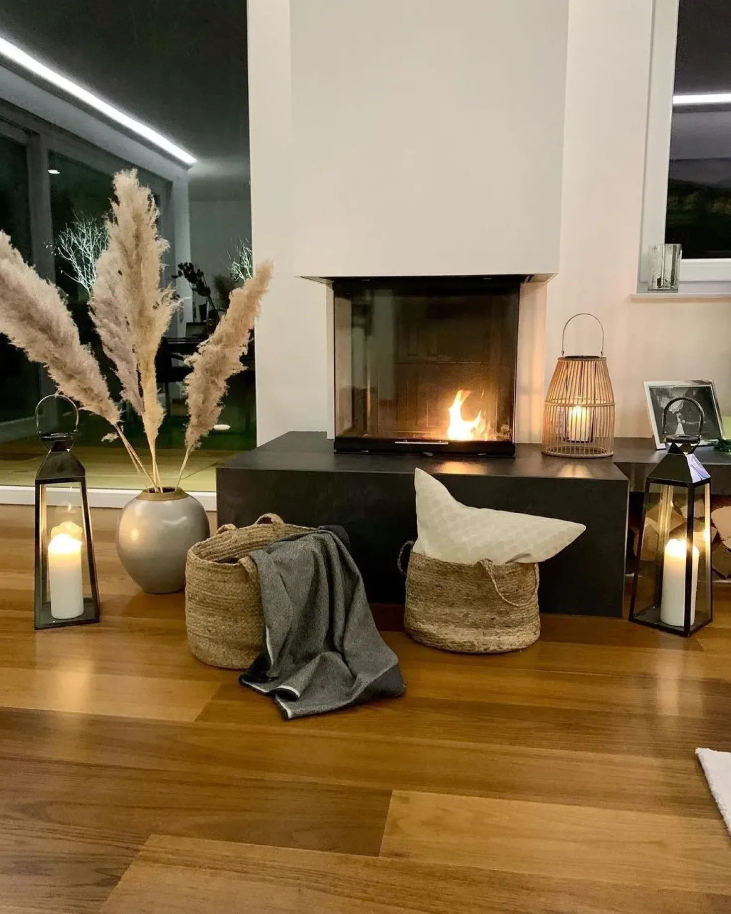 Set di 2 cestini KAELLA Iuta Beige sabbia