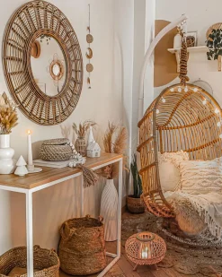 Set di 2 cestini KAELLA Iuta Beige sabbia