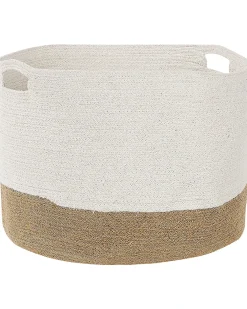Set di 2 cestini KAHAN Cotone Bianco