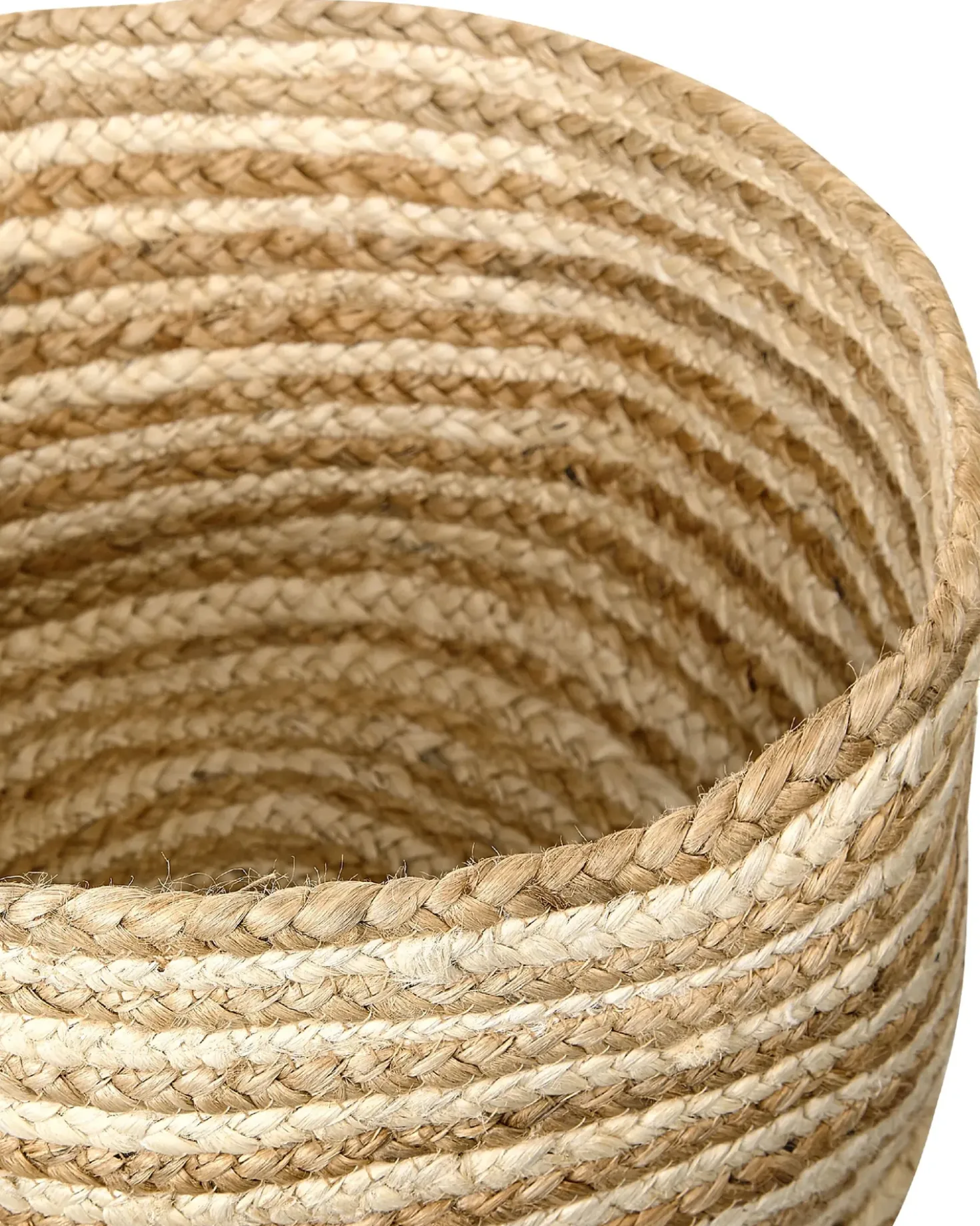 Set di 3 cestini KAHU Iuta Naturale