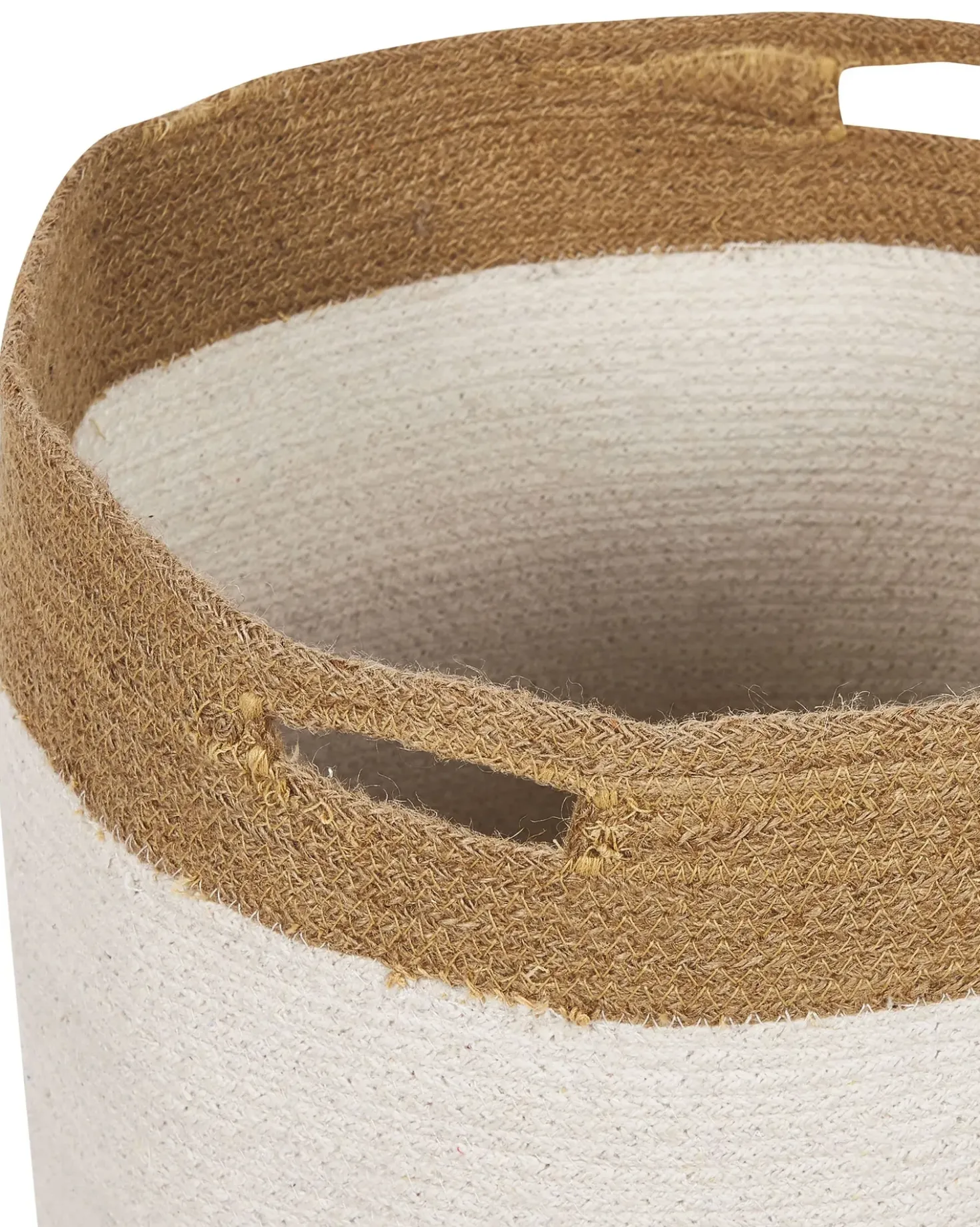 Set di 2 cestini KARDH Cotone Bianco