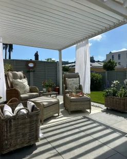 Set di 2 cestini KITIM con ruote Rattan Naturale