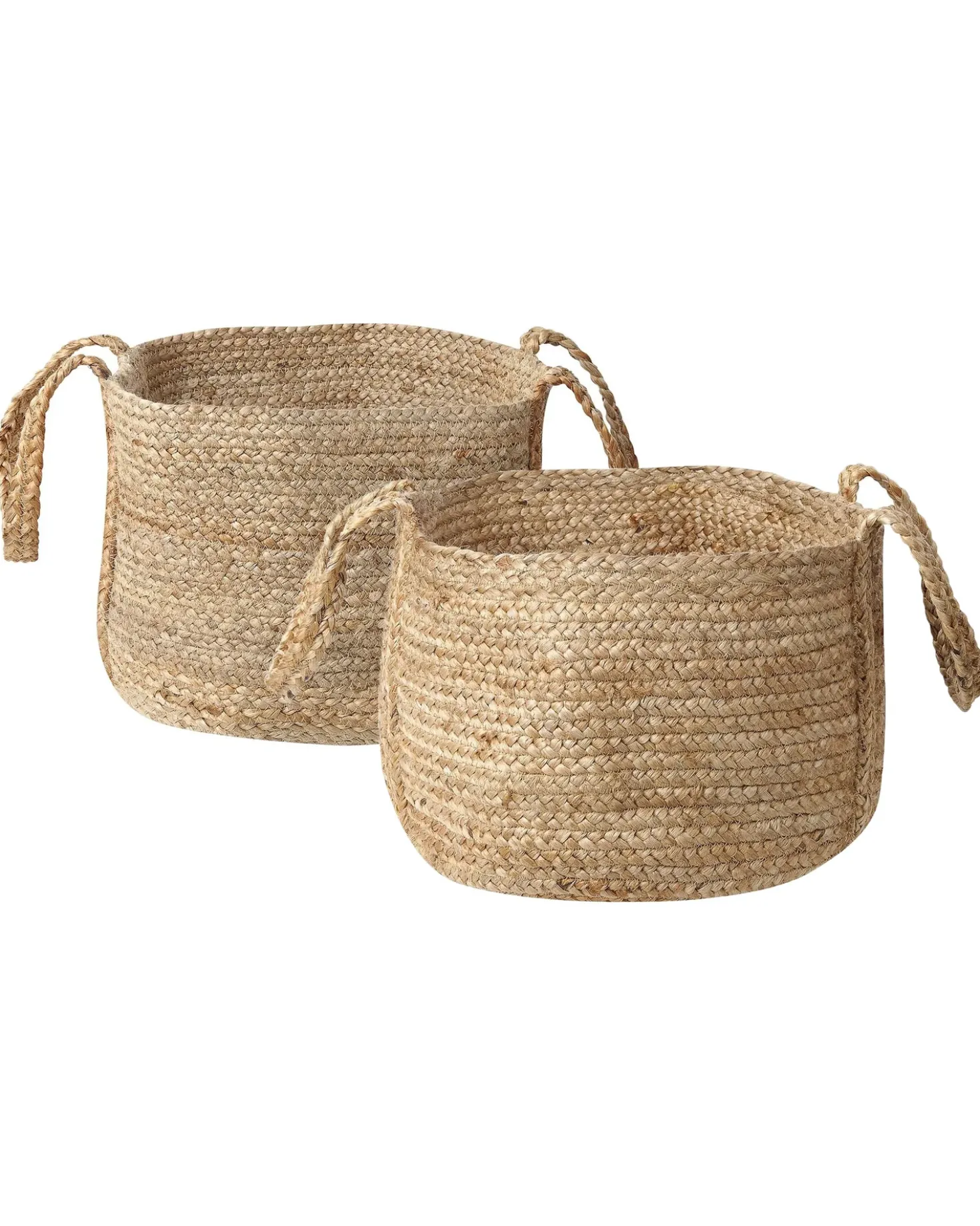 Set di 2 cestini KORNAK Iuta Naturale