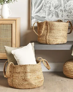 Set di 2 cestini KORNAK Iuta Naturale