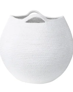 Set di 2 cestini PANJGUR Cotone Bianco