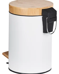 Set di 2 cestini per i rifiuti 3 L ECOSMART Metallo Bianco