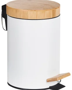 Set di 2 cestini per i rifiuti 3 L ECOSMART Metallo Bianco