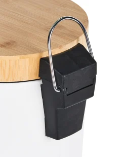 Set di 2 cestini per i rifiuti 3 L ECOSMART Metallo Bianco