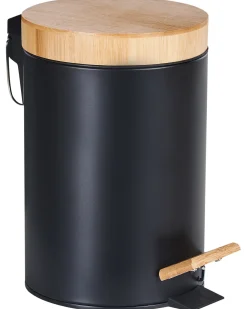 Set di 2 cestini per i rifiuti 3 L ECOSMART Metallo Nero