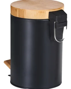 Set di 2 cestini per i rifiuti 3 L ECOSMART Metallo Nero