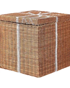 Set di 3 cestini Regali di Natale CADEAU Rattan Naturale
