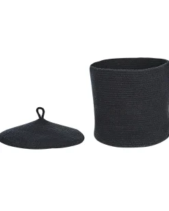 Set di 2 cestini SILOPI Cotone Nero