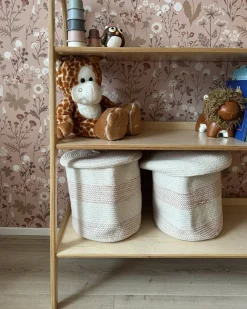 Set di 2 cestini SILOPI Cotone Beige chiaro