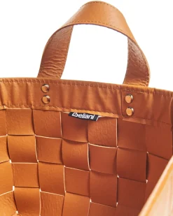 Set di 2 cestini SIPPAR Pelle sintetica Marrone dorato